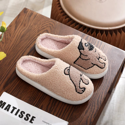 Mops Hausschuhe