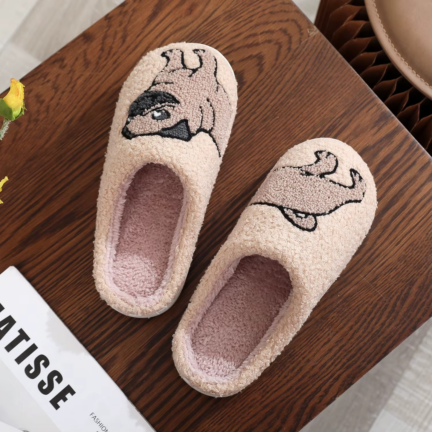 Mops Hausschuhe